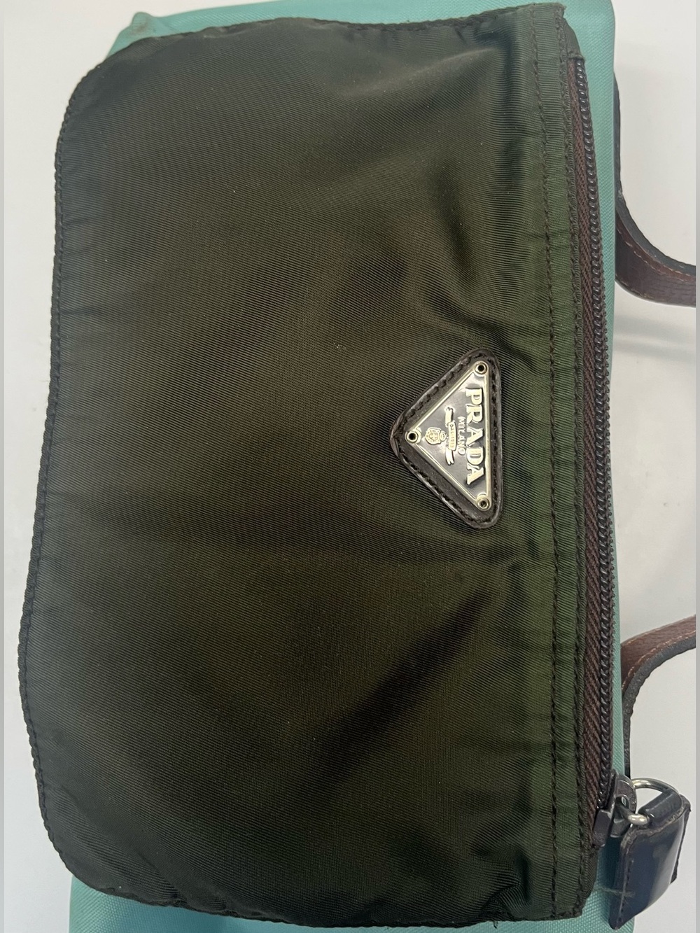 Prada mini zipper bag nylon